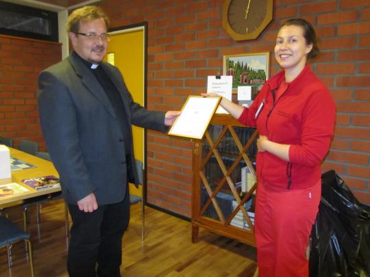 10.11.2011 oli osastollamme jo 110. verenluovutuskerta.